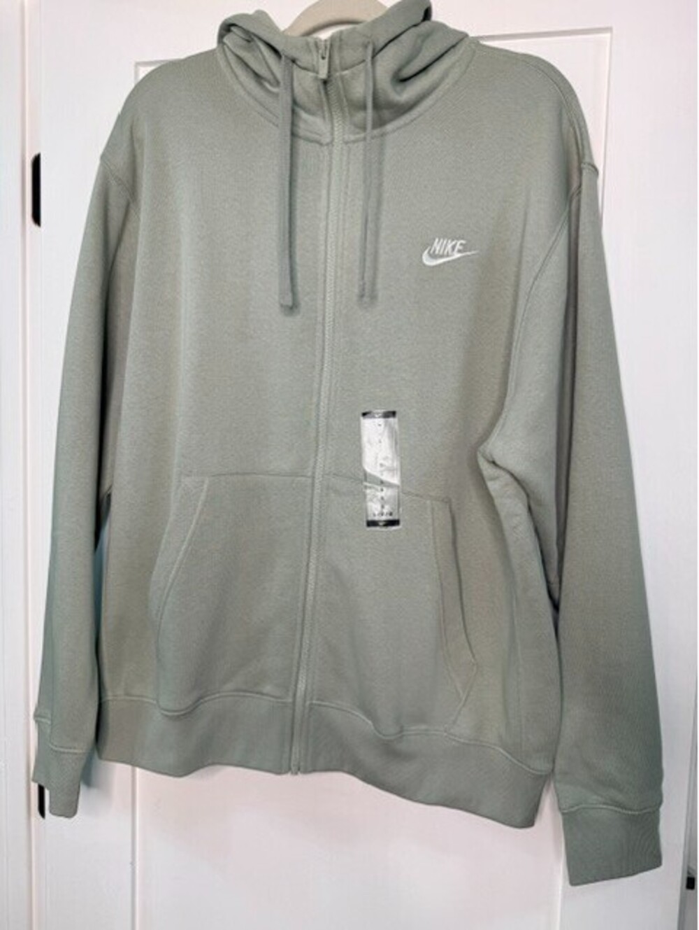 Nike Sportswear Mens Large Full Zip Hoodie Olive Green Futura Logo NWT Msrp $70